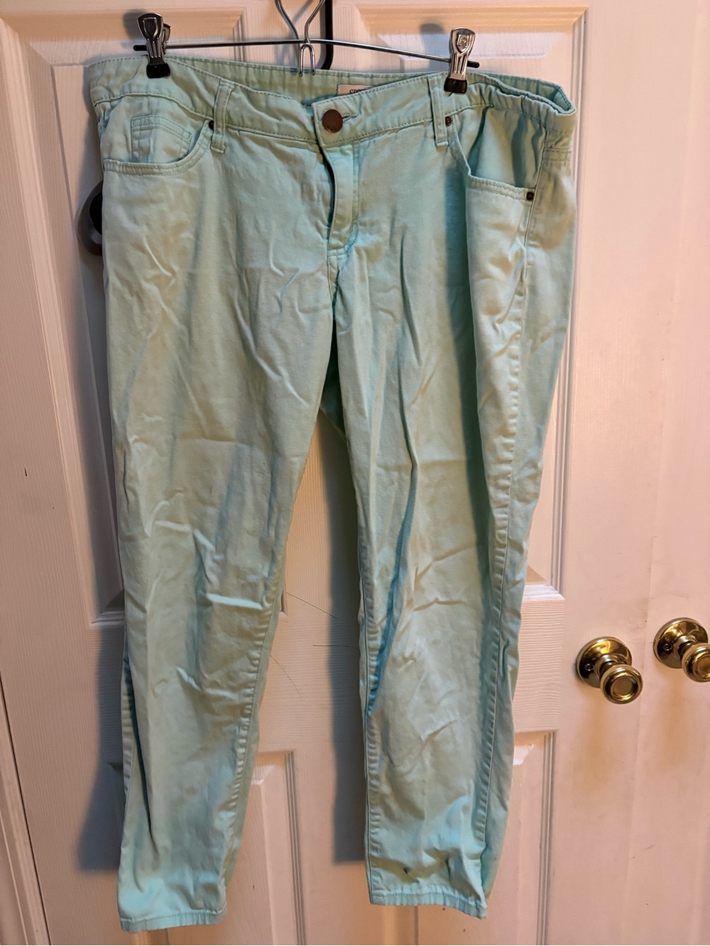 crown & ivy Skinny Jeans in Mint Green